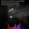Type C To 3.5mm Audios Cable USB C To 3.5mm Cord for High Fidelitys Sound In Car &Headphone Support Noise Cancellation