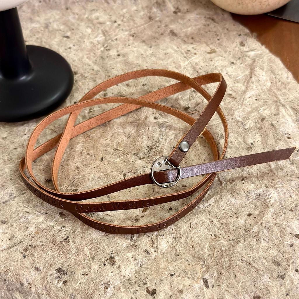 Unique Letter Necklace Adjustable Chain Necklace Leather Texture Suitable for Versatile Styling and Fashion Statement