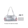 Kawaii Transparent Ita Bag Large Capacity Crossbody Bag For Show Anime Pins Chain Design Casual Daily Shoulder Bag For Students