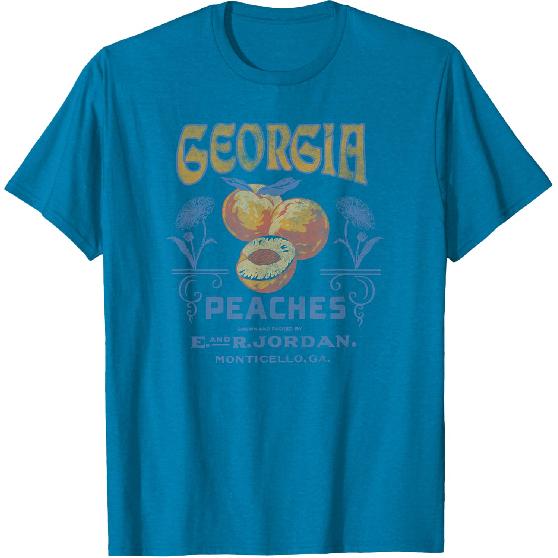 Trendy Georgia Peaches Vintage Poster T-Shirt