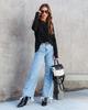 2023 Women's Casual Wide-Leg Denim Pants with Irregular Fringed Hem