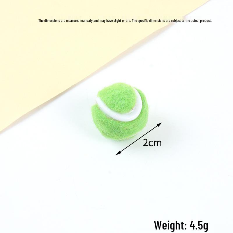 Hot-Selling Tennis Keychain Pendant: Simulation Tennis Toy Photography Prop