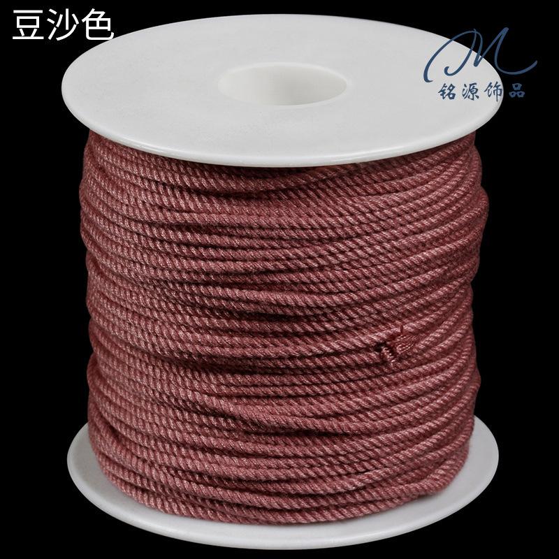 Large Roll Hand Rubbing Cotton Thread Rope Work In Progress Tibetan Play Rope Braided Rope Hemp Thread Pendant Rope Bracelet Rope Fringed Accessories