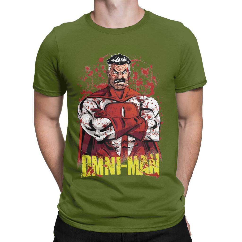 Invincible Comic T Shirt Men Cotton Fun T-Shirts Round Collar Tees Short Sleeve Tops Summer