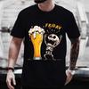 Casual Oneck Short Sleeve Tops Summer Hot Sale Beer TShirts Funny 2D Skull Print T Shirt for Men Fashion New Oversized Tshirt