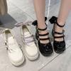 2024 Escarpins Chaussures Lolita Plateforme Chaussures Mary Jane Sangle à Boucle Étoile Femmes Lacées en Cuir PU Filles Rivet Chaussures Décontractées Kawaii