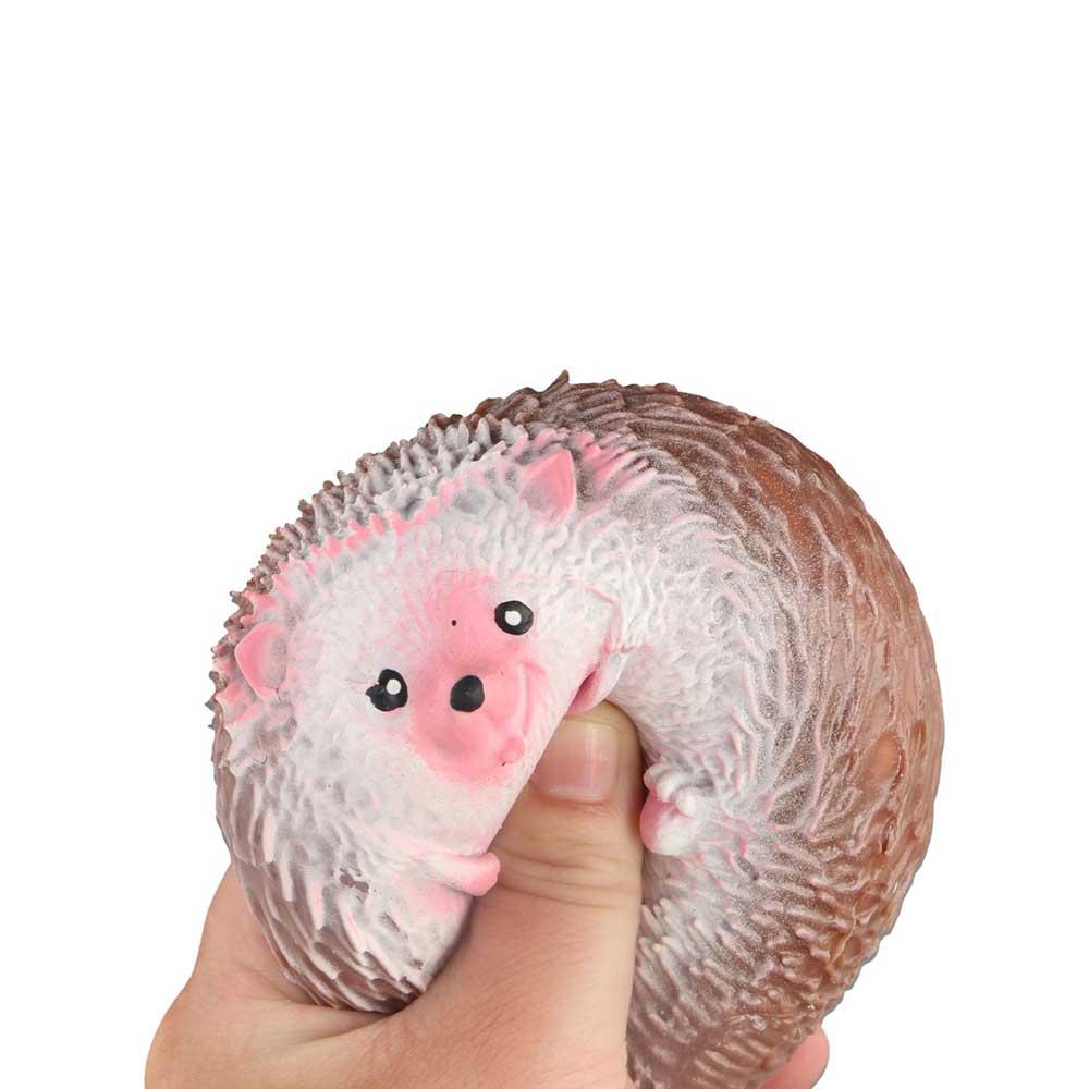 TPR Cartoon Hedgehog Decompression Toys Quick Rebound Fun Christmas