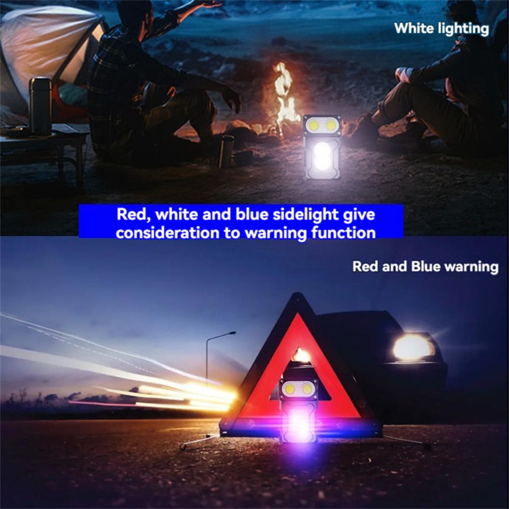 5000LM LED SMD COB High Power Keychain Flashlight Type-C Charging IP45 Waterproof Compact Portable Work Lantern