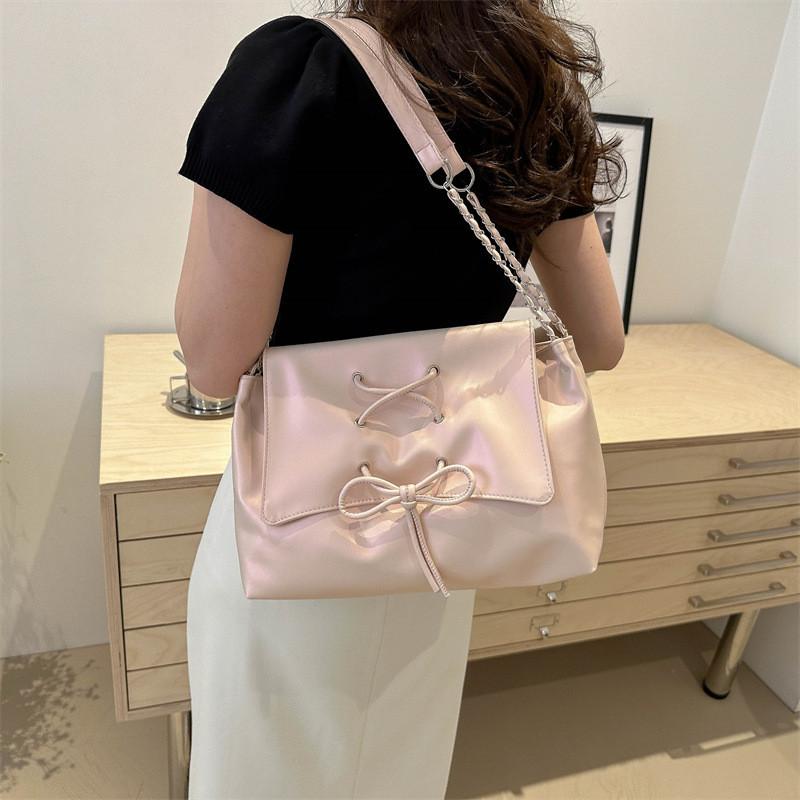 Stylish Korean Minimalist Solid Color Handbag For Women Casual Spring And Summer 2024