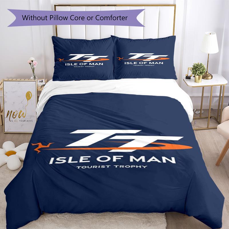 Isle Man Tt Bedding Set Design For Guest Room Machine Washable Christmas Gift