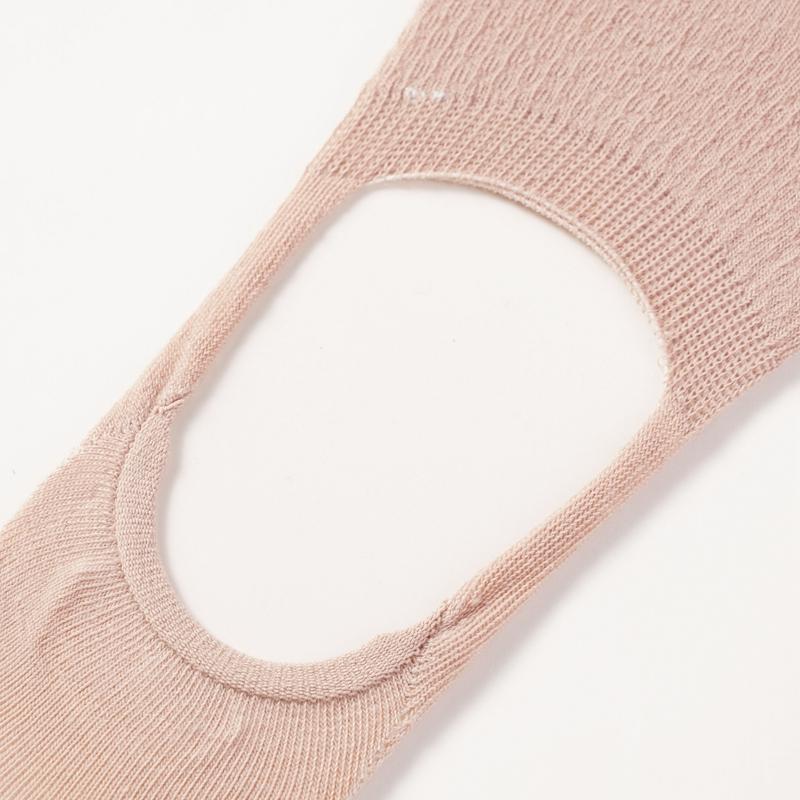 Women's Invisible Cotton Boat Socks Mesh Breathable Ankle Low Cut Silicone Non-Slip Socks