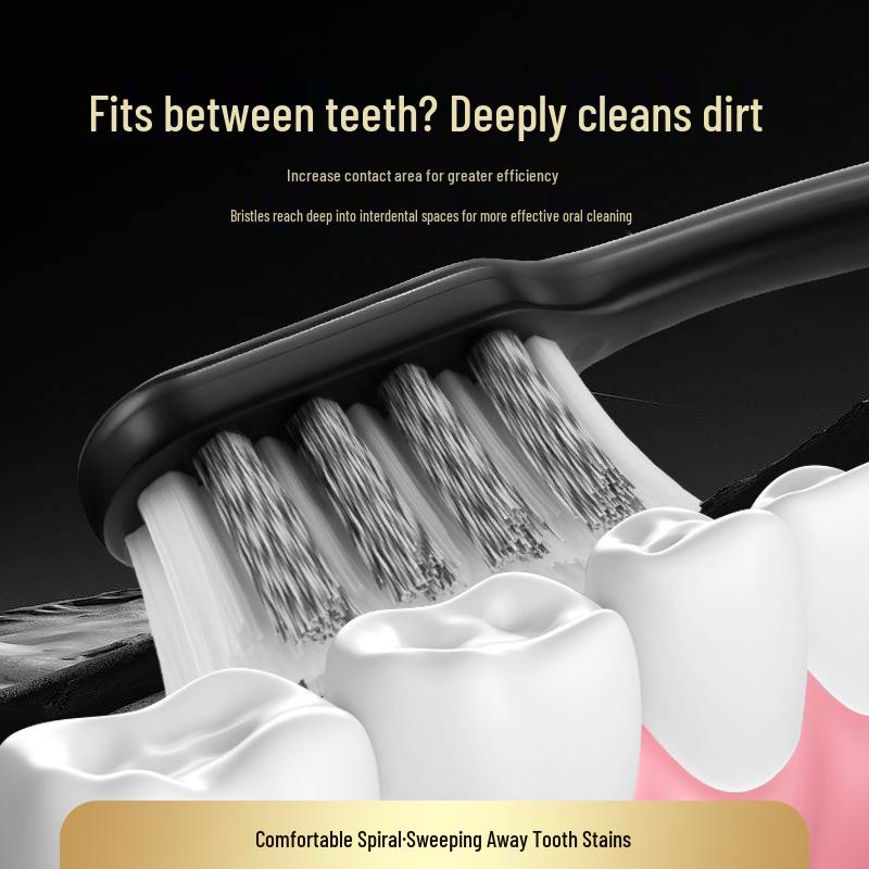 Durable High-End Super Hard Bristle Toothbrush for Adults - Stain and Dirt Removal