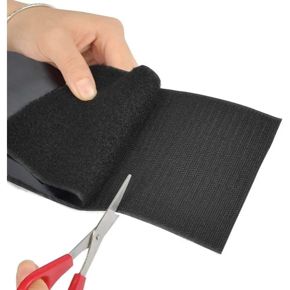 1pc 10cm/3.94in Strong Self-adhesive Fastener Tape 11CM X 2M Hook and Loop Back Nylon Sticker Adhesive Tape
