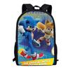 Sonic Kid, Elementary School Bag Children, Animation Cartoon Backpack
