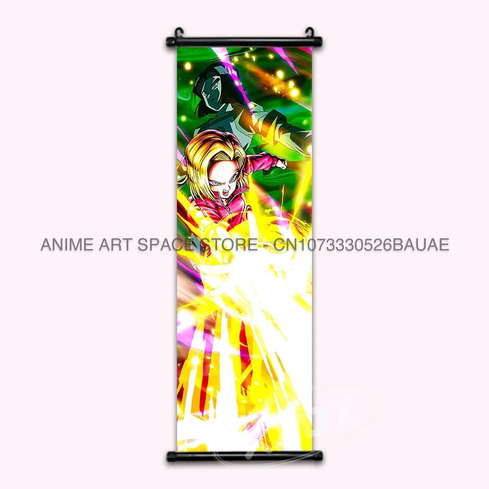 Dragon Ball Z Hanging Paintings Room Decorative Poster Hot Blooded Anime Saiyan Scrolls Picture Gotenks Vegeta Cartoon Wall Art