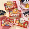 8Pcs Blessing 3D New Year Red Packet Chinese Lucky  Red Pockets  Lunar Calendar New Year