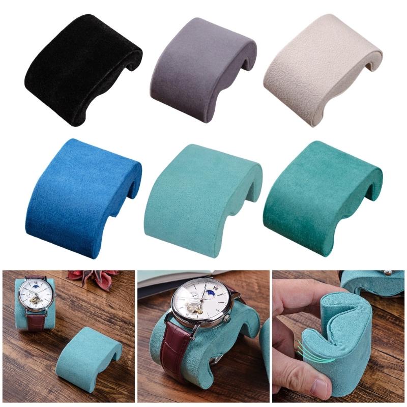Fabric Watch Holder Cushions Accessory Organizers Flannelette Texture Protects Watches and Bracelets from Scratches
