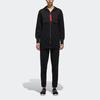 adidas Ribbon Zip-Up Mid-Length Loose Fit Sports Hoodie Jacket Women's Black