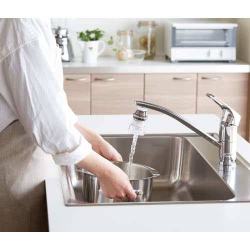 Kuritaq Aquatap Binchotan Charcoal Shower Faucet, Set of 2, 020822