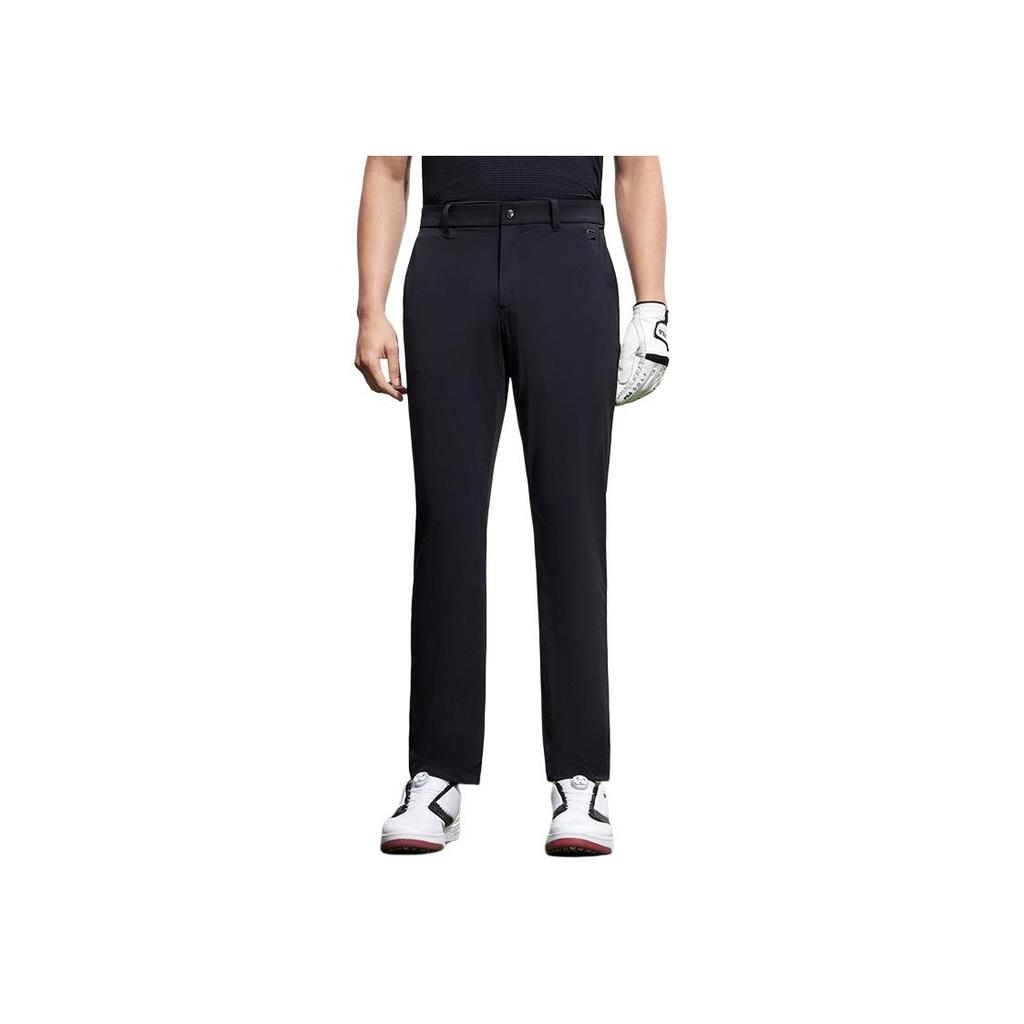 Fila Inspiration Series Solid Color Golf Woven Casual Pants Men Bottoms Deep-Black A11M325806F-BK