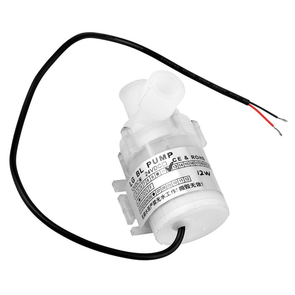 Ultra-leise Mini-DC 12 V 12 W weiße bürstenlose Tauchwasserpumpe in Lebensmittelqualität, 3,5 m Hubhöhe