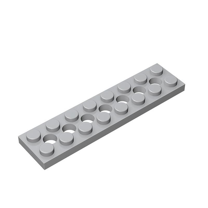 10pcs 3738 Plate 2 X 8 with 7 Holes Bricks Collections Bulk Modular Toys For Technical MOC DIY Gift Buildings Blocks