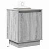 Nightstand Gray 39 x 34.5 x 50 cm Engineered Wood