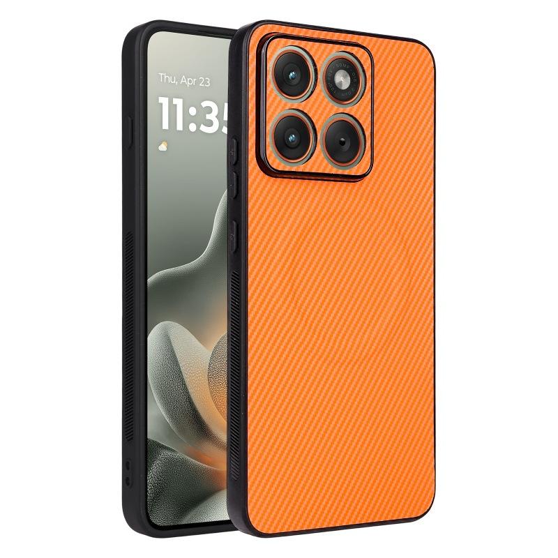 Motorola Moto Edge 70 Max Magnetic Phone Case,Leather Carbon Fiber MagSafe Wireless Charging ShockProof Phone Case Cover for Motorola Moto Edge 70