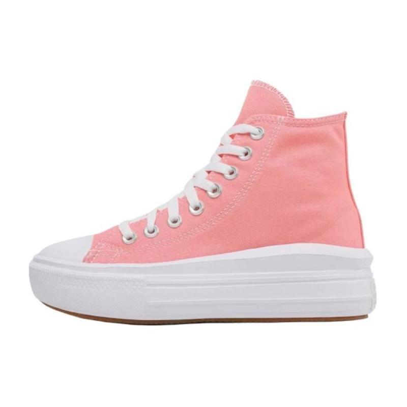 Converse All Star Move Comfortable Everyday High Top Canvas Shoes Women's Pink