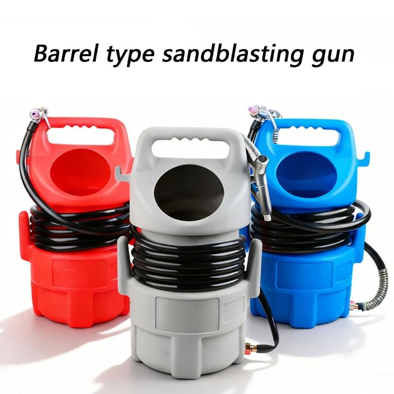 Air Powered Sand Sandblasting Tool for Deburring and Cleaning Metal Surfaces Features Anti Bending Spring Protection Hanging Hook Storage Easy