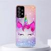 Pink Unicorn Rainbow Soft Case For Samsung Galaxy A15 A14 A13 A12 A55 A54 A53 A52 Phone Cover A35 A32 A33 A25 A23 A22 A05S A04S