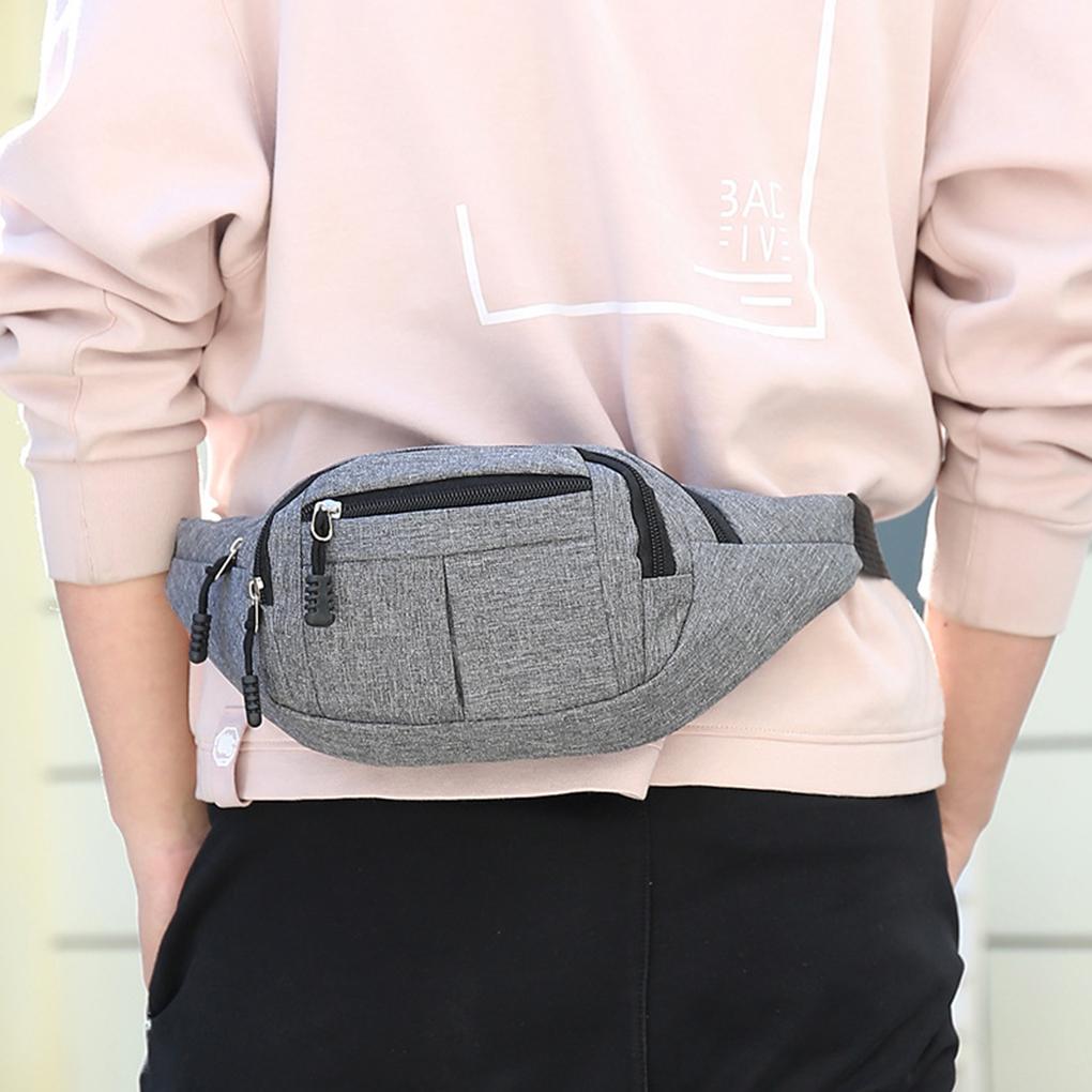 Oxford Cloth Men Waist Bag Adjustable Casual Replacement Fashionable Portable Travelling Bags Pouch Pocket Gift