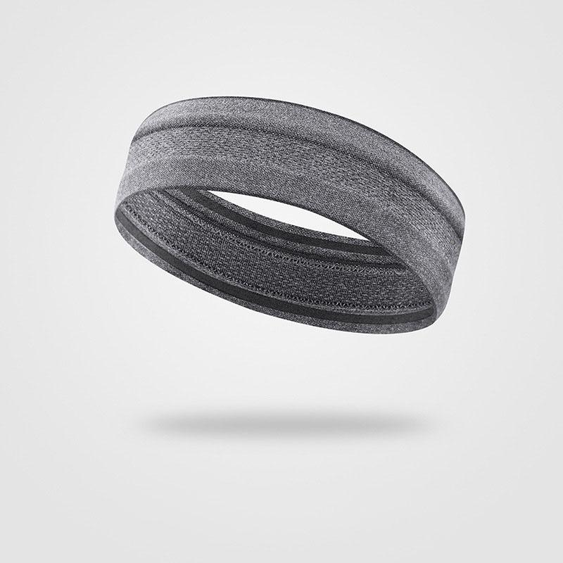 

Нескользящая спортивная повязка на голову, впитывающая пот, силиконовая фиксация, фитнес-лента, быстросохнущий головной убор для спортзала, бега, йоги, аксессуар высокой эластичности светло-серый