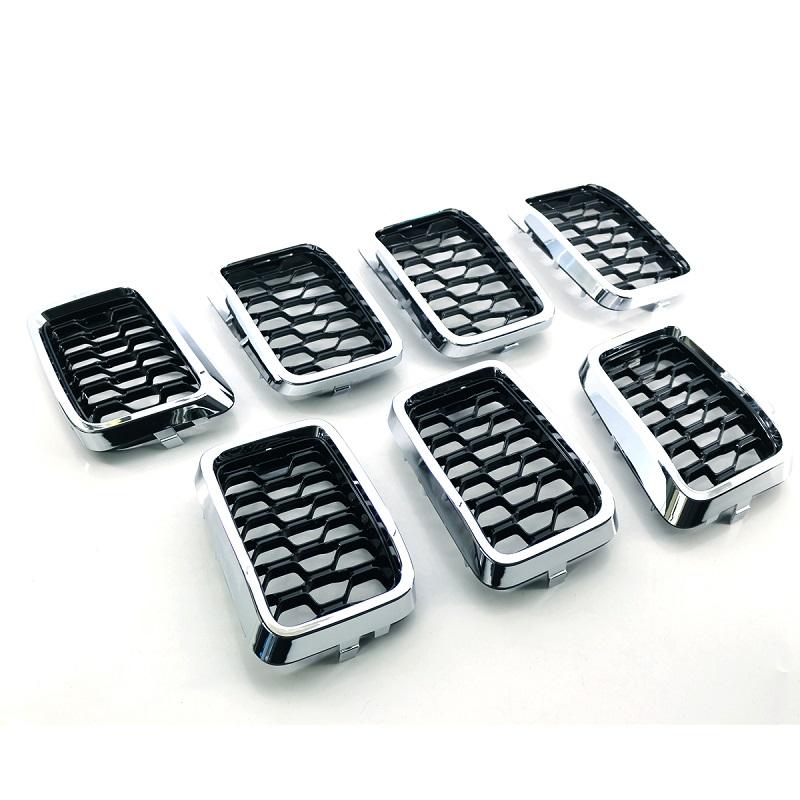 For Jeep Grand Cherokee 2017- Chrome Frame Mesh Front Grille 68317863AA Car Accessories