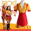 2 Broke Girls Anime Cosplay Costume - Maid, Fast Food Server Style for Performances