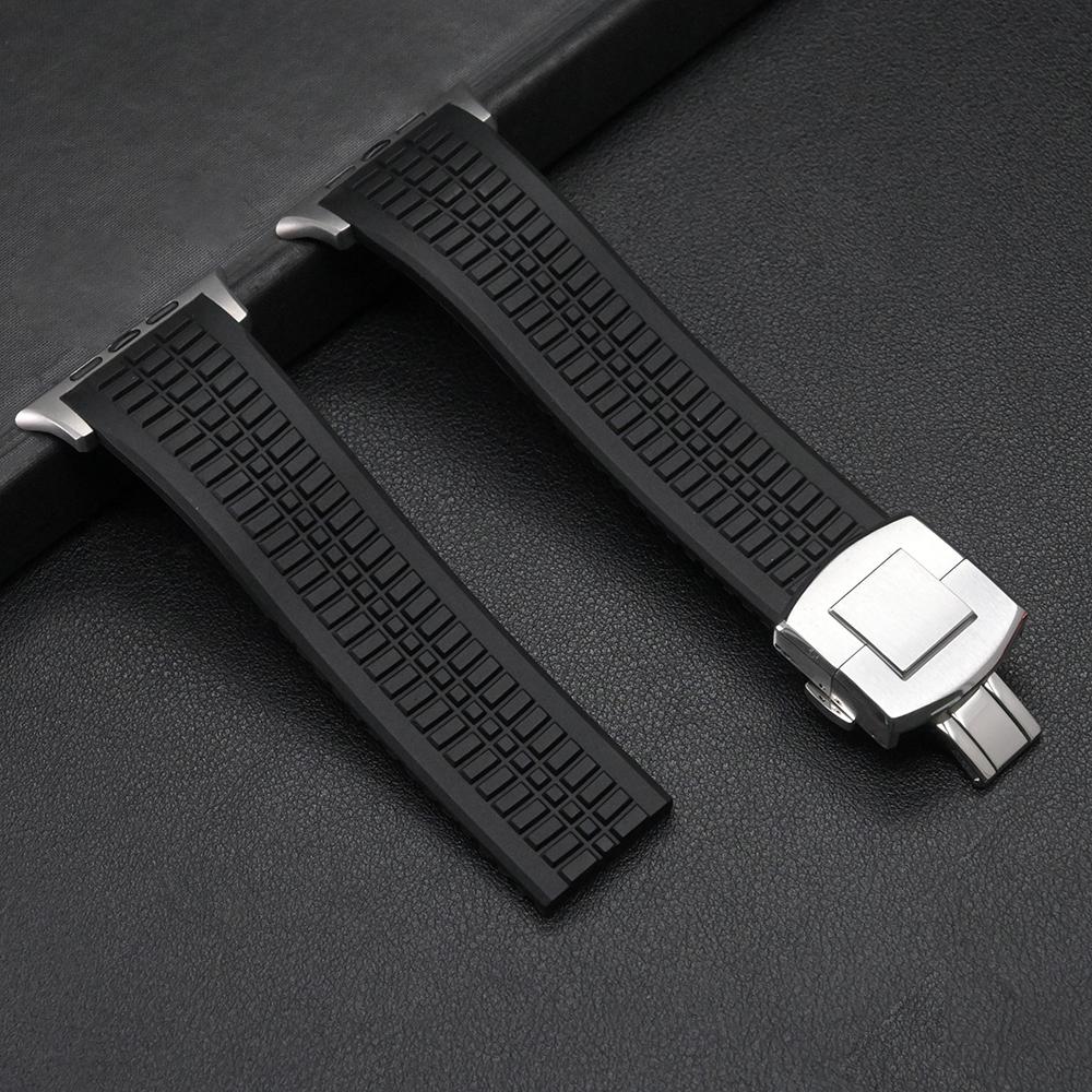 Řemínek na zápěstí pro Apple Watch Ultra2 49mm Silikonový pásek 46mm 44mm 45mm Sportovní smyčka Náramek pro Iwatch 10 7 8 9 Se 6 5 4 Příslušenství