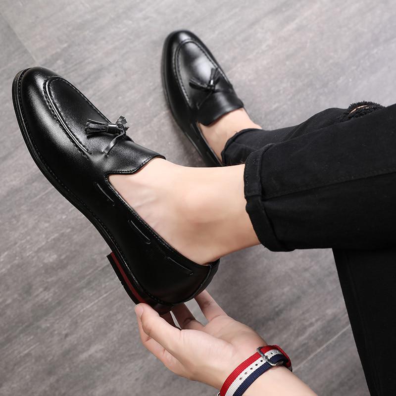 Uomini Nappa Mocassini PU Pelle Formale Scarpe Eleganti Vestito Scarpa  Semplice Slip On Uomo Casual Calzature acquista in modo economico —  spedizione gratuita, recensioni reali con foto — Joom