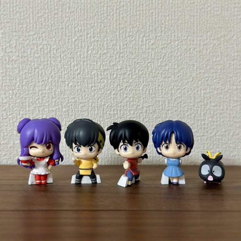 Bandai Genuine Ranma Nibun-No-Ichi Gashapon Toys Standing Posture Styling Series Shampoo Anime Figure Model Decoration Gifts