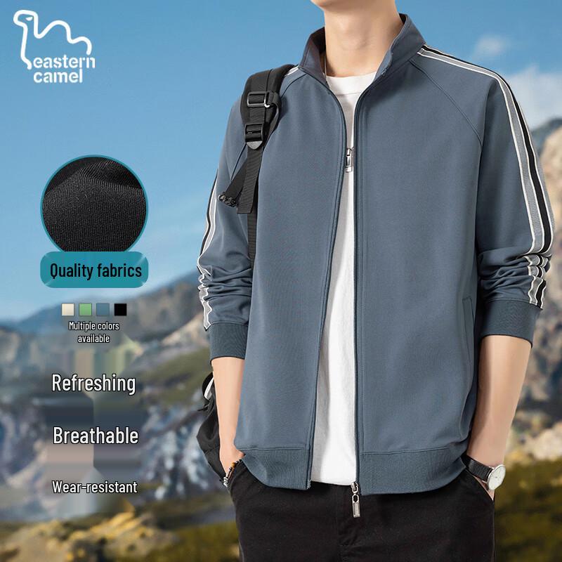 

EASTERN CAMEL Men s Stand Collar Casual Jacket 5XL