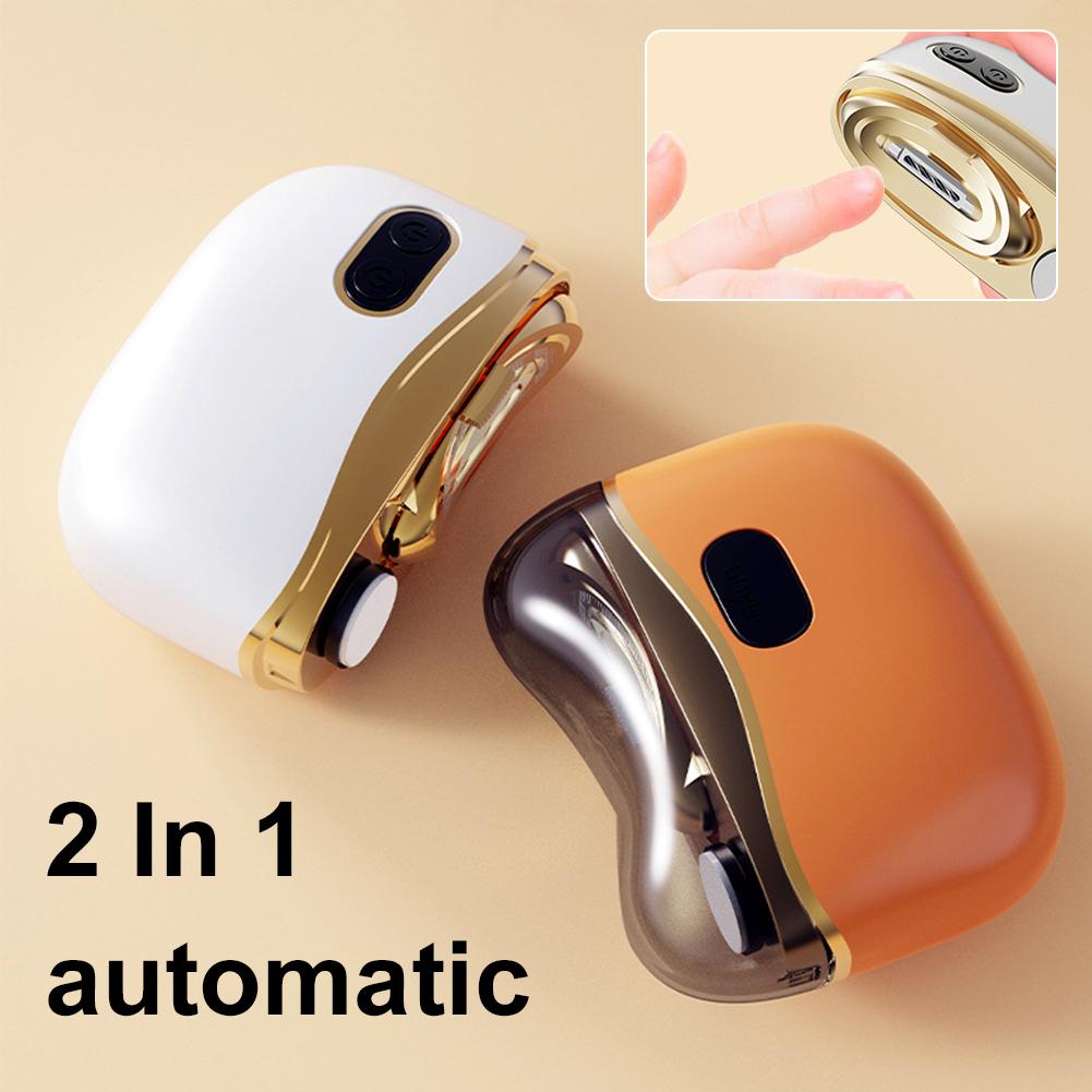 Two-in-One Electric Nail Clipper and Polisher 2-Speed Adjustment And Efficient Nail Care,Baby Adult Rechargeable Nail Cutter