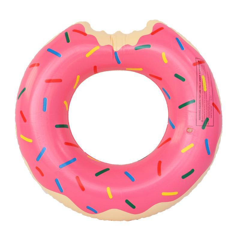 Children's Cartoon PVC Donut Swim Ring Lifebuoy for Water Parks