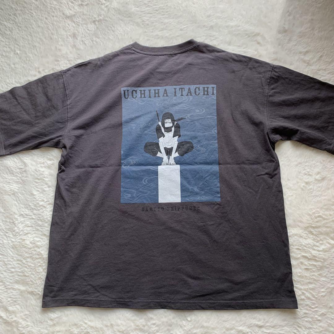 

[USED] Naruto Shippuden Uchiha Itachi Anime Manga T-Shirt Charcoal Embroidery