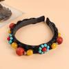 Tibetan Hand-woven Headband Wig Turquoise Beeswax Headgear Children's Female Dance Performance Tibetan Hair Accessories