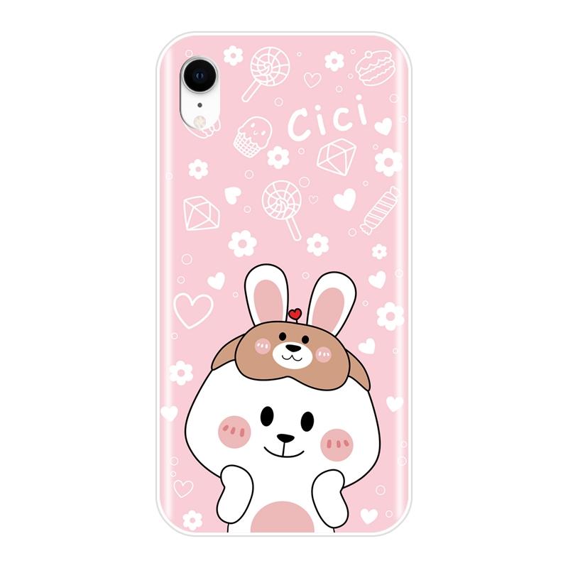 Soft Phone Case Silicone For iPhone 6 S 6S 7 8 X XR XS Max Couple Best Friend Cat Back Cover For Apple iPhone 8 7 6S 6 S Plus