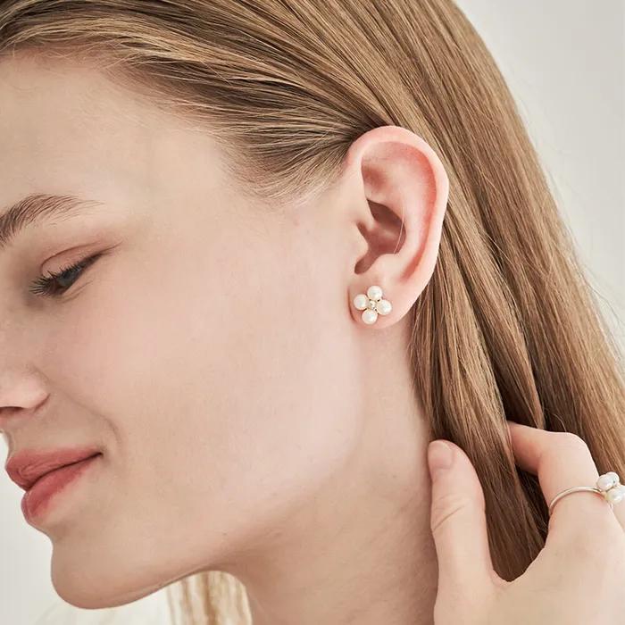 COTOIT_Flower Pearl Earring