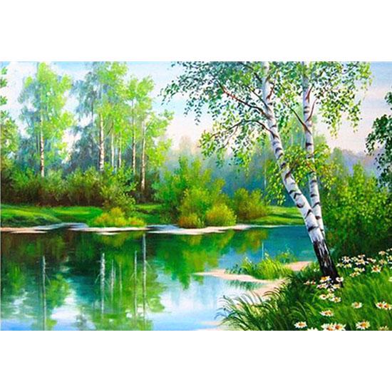 HUACAN 5D Diamond Painting Tree Full Square Diamond Embroidery Scenery Diamond Mosaic