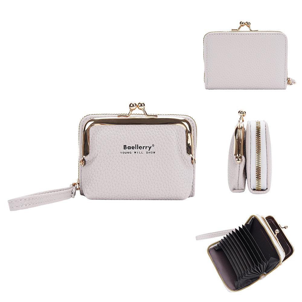 Baellerry Women's Korean Lychee Pattern Coin Purse & Card Holder