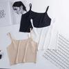 Ice Silk Strapless Backless Camisole - Korean Style Student Top