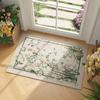 Chinese Traditional Flower and Bird Carpet Peony Butterfly Floor Mat Elegant Rectangular Home Decoration Living Room Floor Mat
