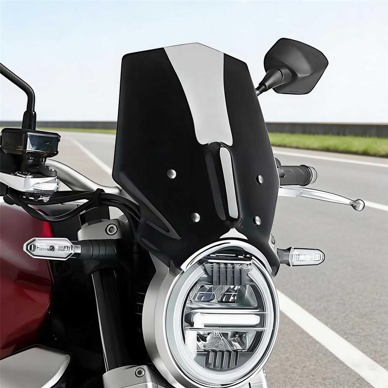 Motorcycle Front Windshield Windscreen Airflow Wind Deflector Fly Screen For CB650R CB 650R 2024 2025 Wind Deflector Visor